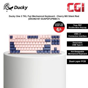Ducky One 3 TKL Fuji Mechanical Keyboard - Cherry MX Silent Red (DKON2187-SUSPDFUPBBC1)