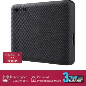 Toshiba 2TB HDTCA20AK3AA Canvio Advance V10 USB 3.0 Portable Hard Drive - Black