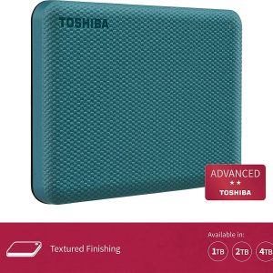 Toshiba 1TB HDTCA10AG3AA Canvio Advance V10 USB 3.0 Portable Hard Drive - Green