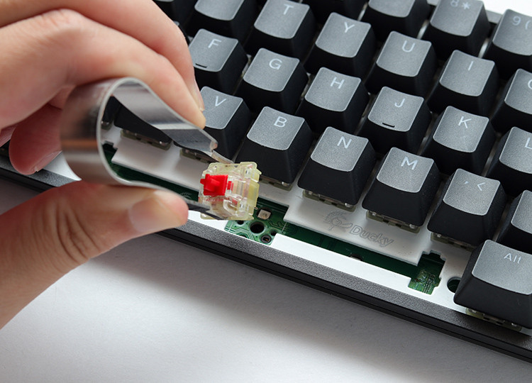 Ducky One 3 Yellow RGB Mechanical Keyboard - Cherry MX Red (DKON2108ST-RUSPDYDYYYC1)