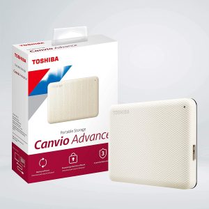 Toshiba 1TB HDTCA10AW3AA Canvio Advance V10 USB 3.0 Portable Hard Drive - White