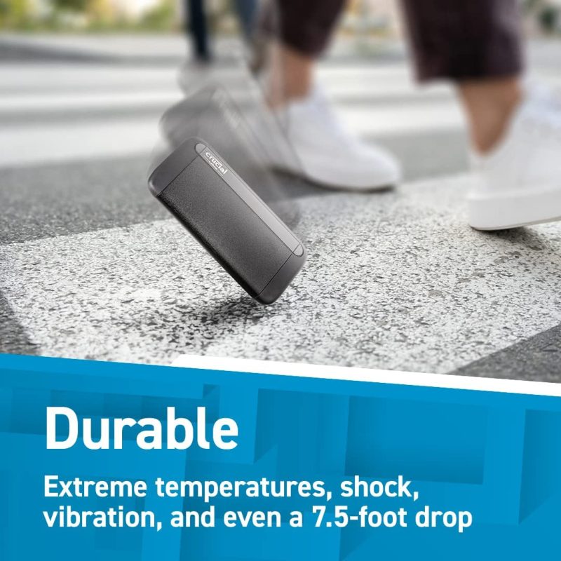 Crucial X6 1TB 800MB/s USB 3.2 Gen-2 Portable SSD - CT1000X6SSD9