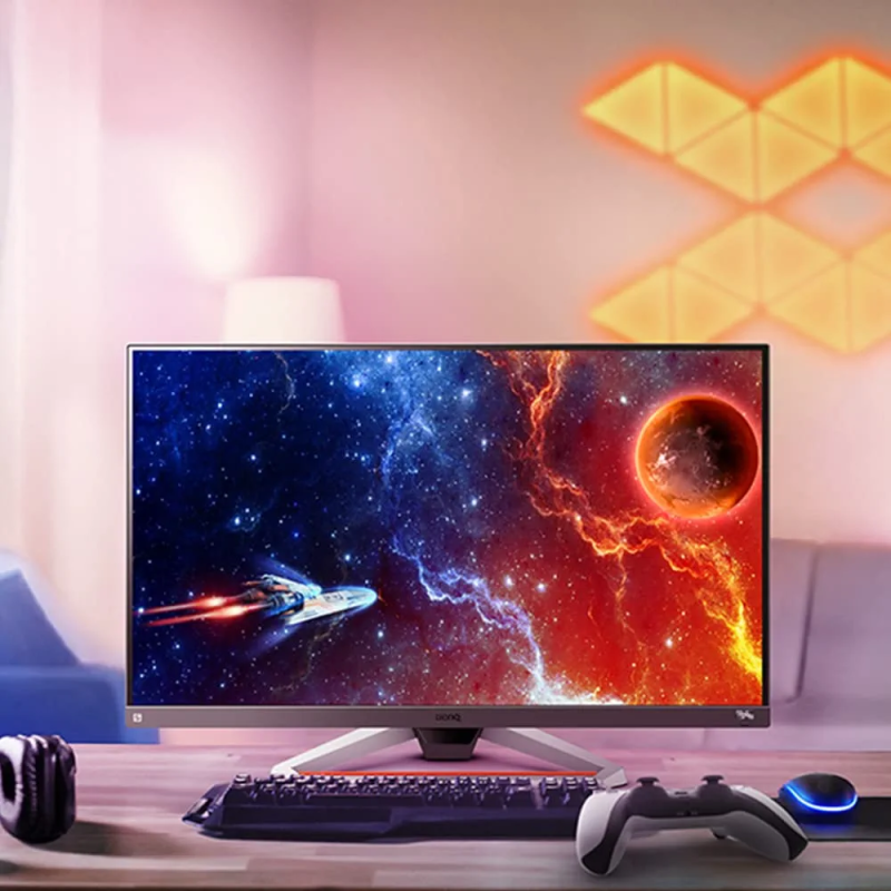 BenQ Mobiuz 32" EX3210U IPS 4KUHD HDRi 144Hz 1ms Freesync Premium Pro HDMI 2.1 Noise Cancellation Mic Gaming Monitor