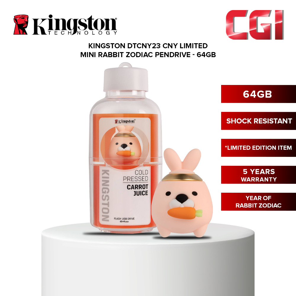 Kingston 64GB Data Traveler CNY Mini Rabbit Year DTCNY23 Limited Edition USB Flash Drive