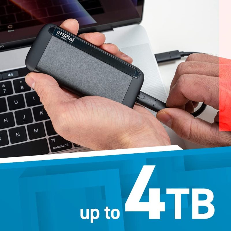 Crucial X8 1TB 1,050 MB/s USB 3.2 Gen-2 Portable SSD - CT1000X8SSD9