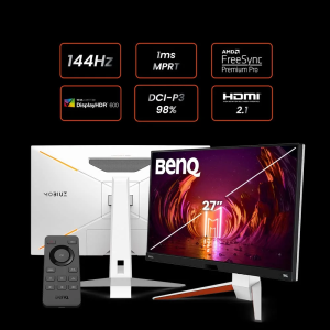 BenQ Mobiuz 27" EX2710U IPS 4KUHD HDRi 144Hz 1ms Freesync Premium Pro HDMI 2.1 Trevolo Sound