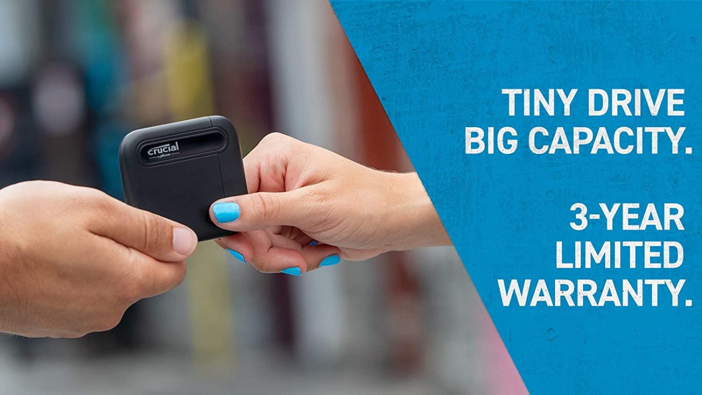 Crucial X6 2TB 800MB/s USB 3.2 Gen-2 Portable SSD - CT2000X6SSD9