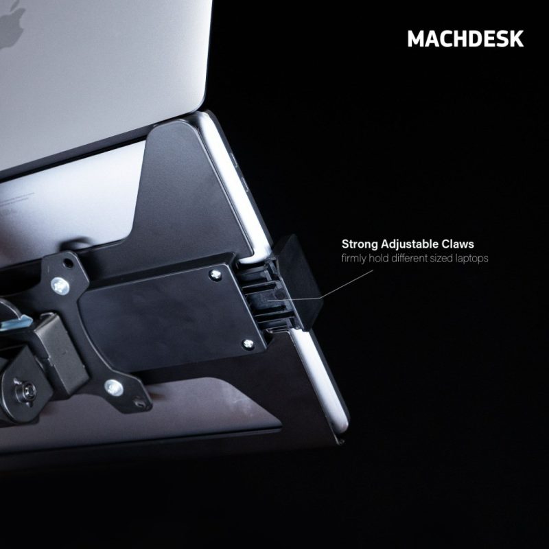Machdesk MDNH-68B Universal Steel Laptop Holder Grey - MDNH-68G