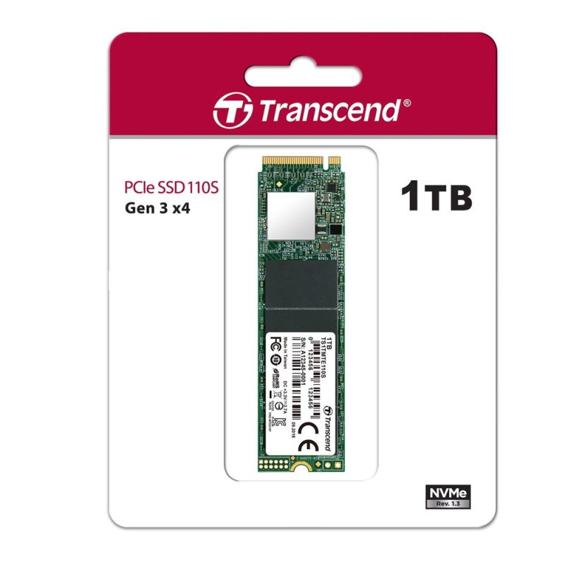 Transcend 1TB PCle 110S 3D NAND M.2 2280 SSD - TS1TMTE110S