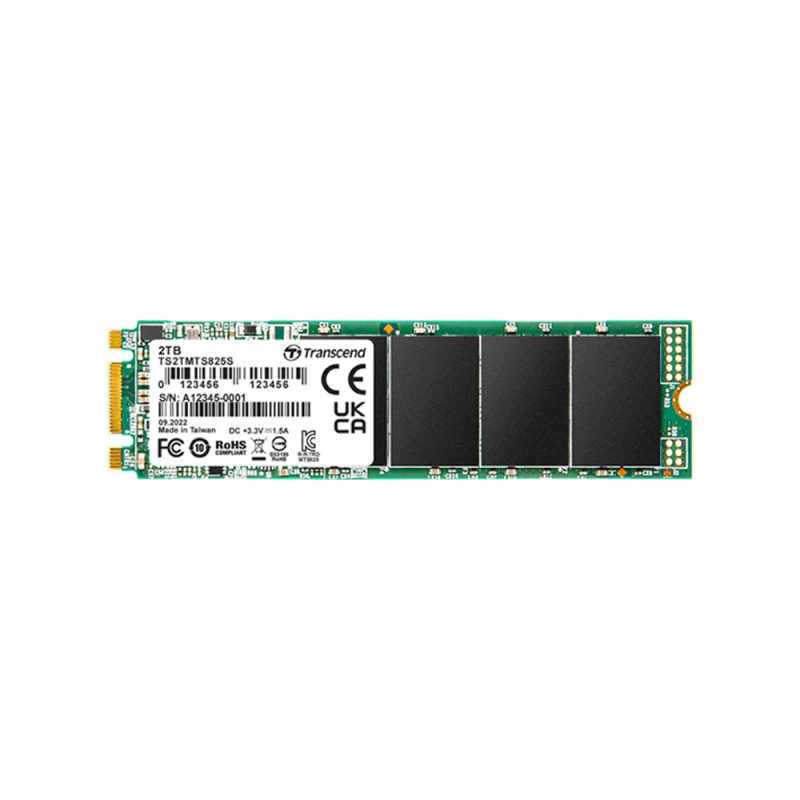 Transcend 2TB SATA III 6Gb/s 3D NAND M.2 2280 SSD - TS2TMTS825S