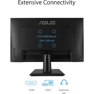 ASUS 24" VA24ECE Eye Care ,Full HD, IPS, Frameless, USB-C, 75Hz, Adaptive-Sync, Low Blue Light, Flicker Free