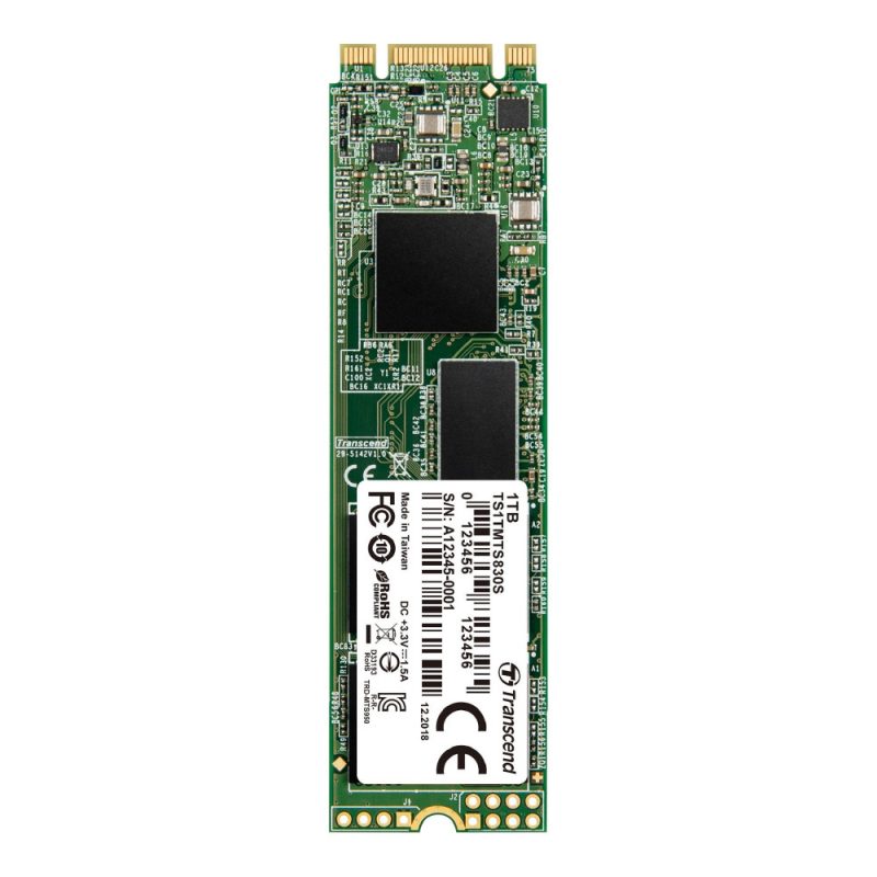 Transcend 1TB SATA III 6Gb/s 3D NAND M.2 2280 SSD - TS1TMTS830S