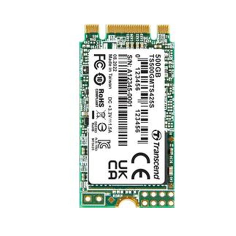Transcend 500GB SATA III 6Gb/s M.2 2242 425S 3D NAND SSD - TS500GMTS425S