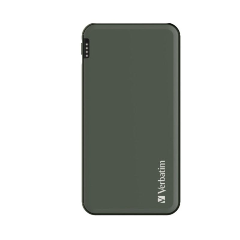 Verbatim 66440 0000mAh Lightweight Power Pack (PD 18W + QC 3.0 18W) - Green