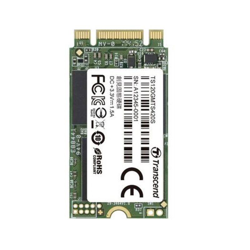 Transcend 120GB SATA 6Gb/s 3D NAND M.2 2242 SSD - TS120GMTS420S