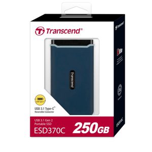 Transcend 250GB ESD370C USB 3.1 Gen 2 Type-C Portable SSD - TS250GESD370C