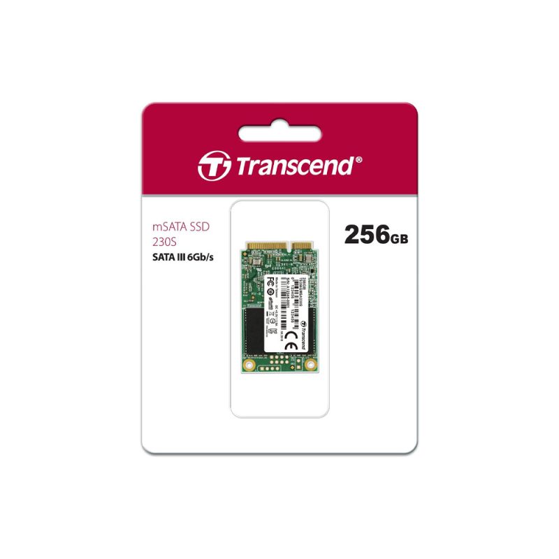 Transcend 256GB SATA III 6Gb/s 3D NAND DDR3 DRAM 230S mSATA SSD - TS256GMSA230S
