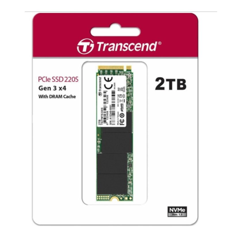 Transcend 2TB 220S PCle 3D NAND M.2 Gen 3x4 SSD - TS2TMTE220S