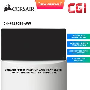 Corsair Premium Anti-Fray Cloth Extended 3XL Gaming Mouse Pad (CH-9415080-WW)