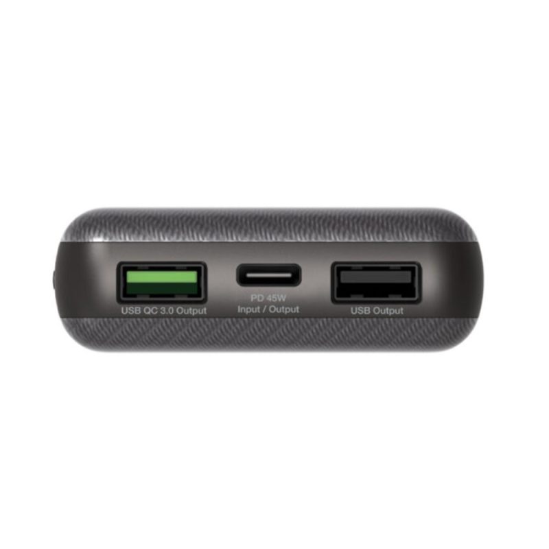 Verbatim 66442 10000mAh 45W Power Pack with digital display (PD 45W + QC3.0 18W) - Grey