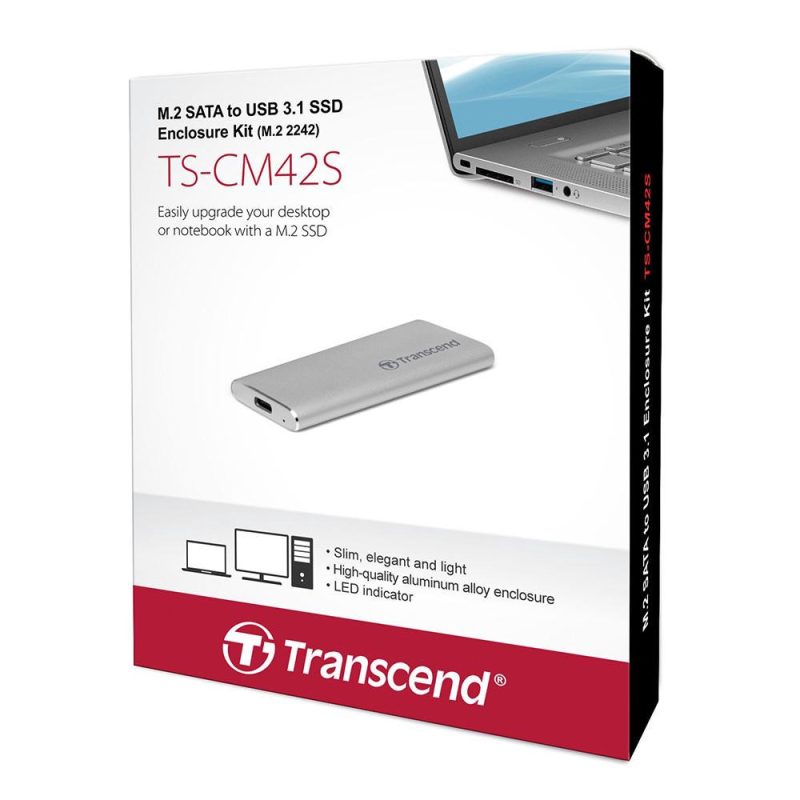 Transcend USB 3.0 Type-C M.2 2242 SATA SSD - TS-CM42S