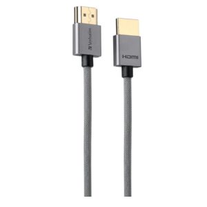 Verbatim 65671 180cm Ultra Slim 4K HDMI 2.0 Cable with Ethernet - Grey