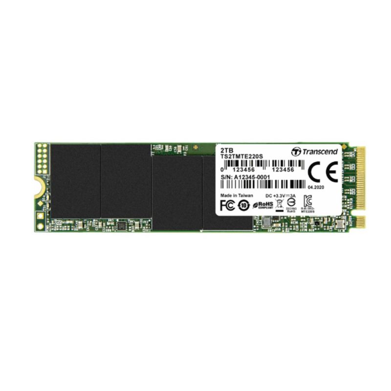 Transcend 2TB 220S PCle 3D NAND M.2 Gen 3x4 SSD - TS2TMTE220S