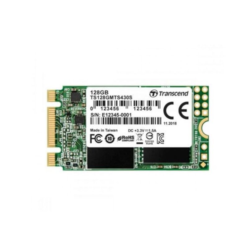 Transcend 128GB SATA III 6Gb/s M.2 2242 3D NAND SSD - TS128GMTS430S