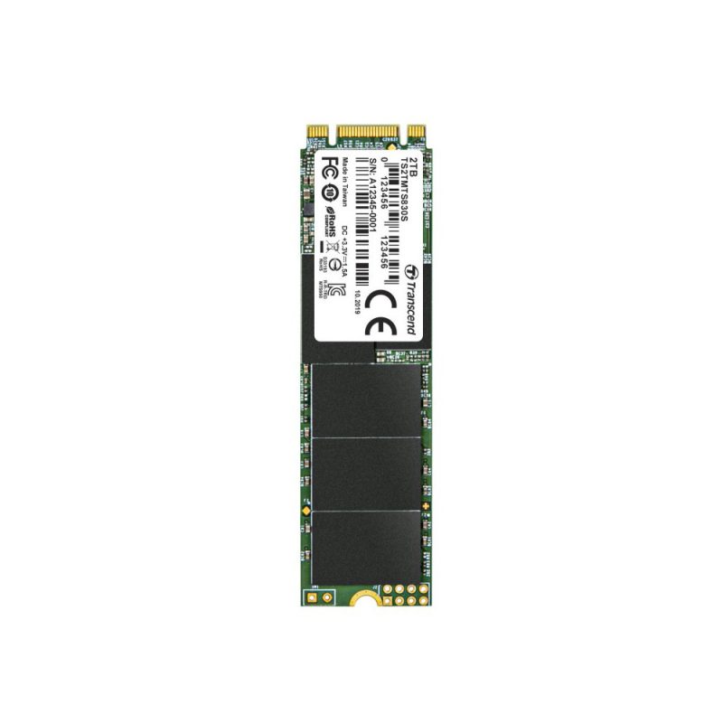 Transcend 2TB SATA III 6Gb/s 3D NAND M.2 2280 SSD - TS2TMTS830S