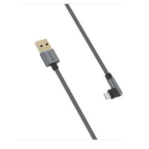 8ad93f240dda5a7c3d7857e8b2ed5b8c.jpeg Verbatim 66191 120cm L-Shaped MFI Lightning Cable - Grey
