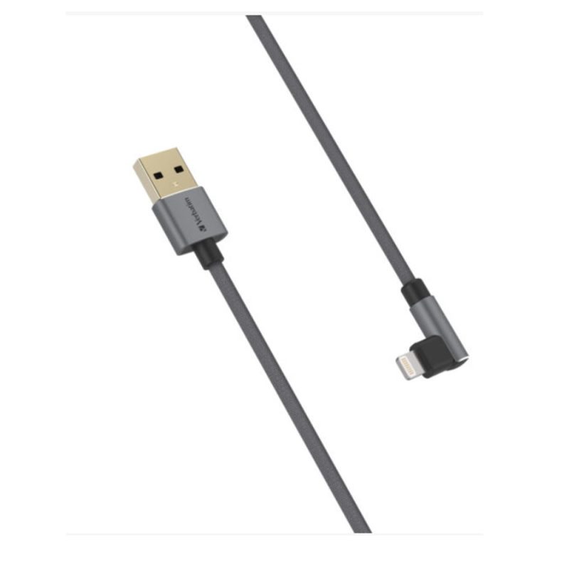 8ad93f240dda5a7c3d7857e8b2ed5b8c.jpeg Verbatim 66191 120cm L-Shaped MFI Lightning Cable - Grey