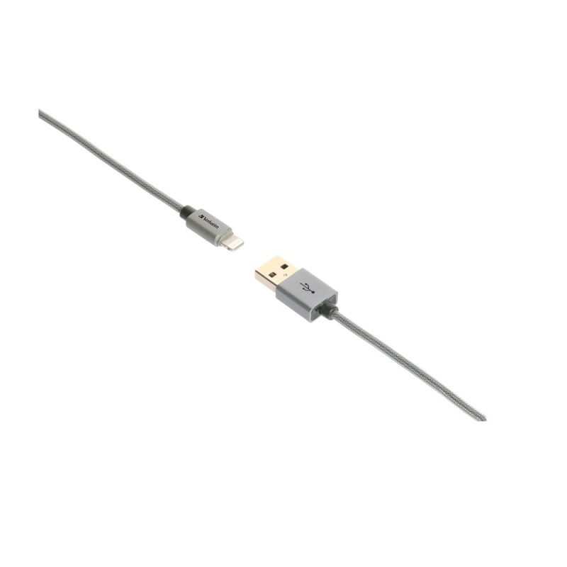 Verbatim 64988 120cm Step-up Sync & Charge Lightning Cable - Grey
