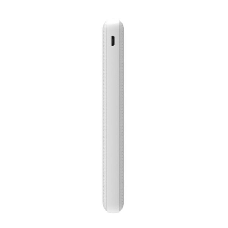 Vertabim 66548 10000mAh Power Pack Dual Input/Output (White) + 66045 120cm Sync & Charge 2-in-1 Metallic Cable Combo