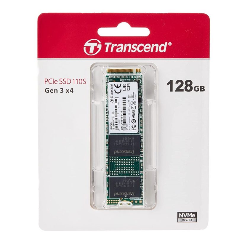 Transcend 128GB PCle 110S 3D NAND M.2 2280 SSD - TS128GMTE110S