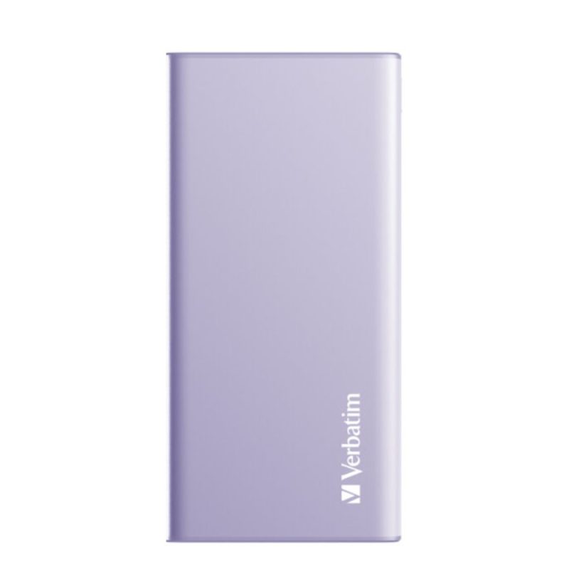 Verbatim 66691 10000mAh 20W Lightweight Power Pack - Purple