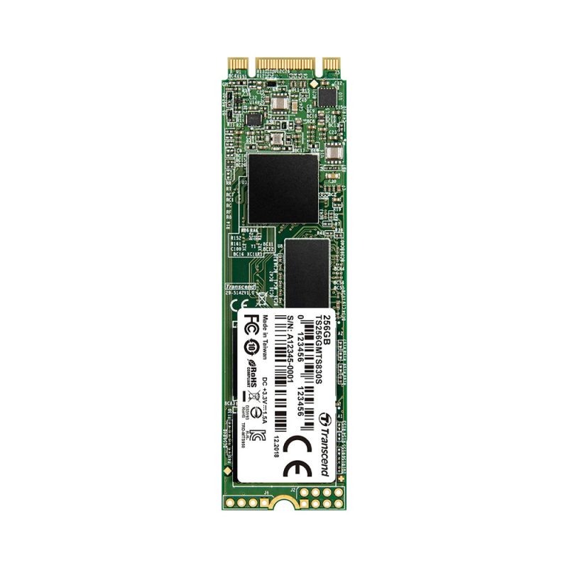 Transcend 256GB SATA III 6Gb/s 3D NAND M.2 2280 SSD - TS256GMTS830S
