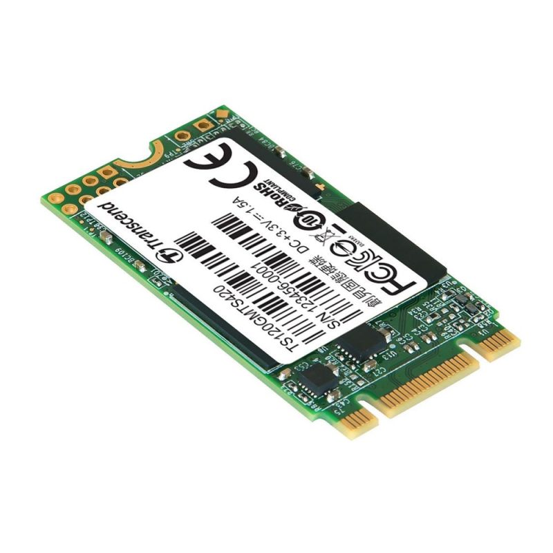 Transcend 120GB SATA 6Gb/s 3D NAND M.2 2242 SSD - TS120GMTS420S
