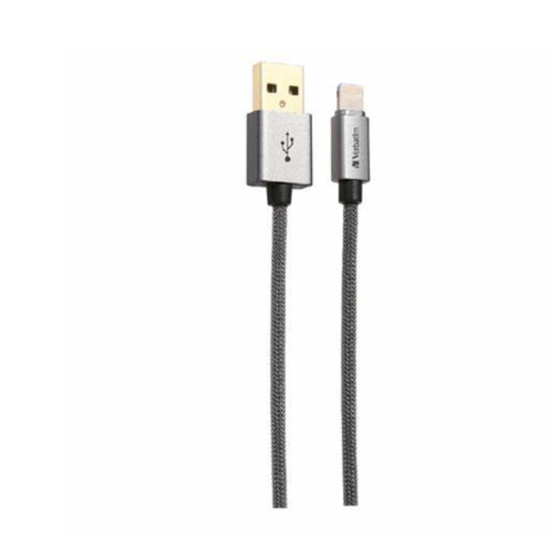 Verbatim 64988 120cm Step-up Sync & Charge Lightning Cable - Grey