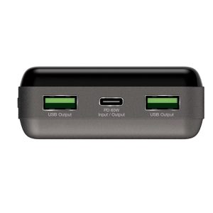 Verbatim 66386 20000mAh PD3.0 PPS Power Pack 66W with digital display - Grey