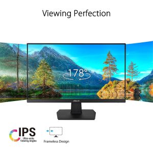 ASUS 24" VA24ECE Eye Care ,Full HD, IPS, Frameless, USB-C, 75Hz, Adaptive-Sync, Low Blue Light, Flicker Free