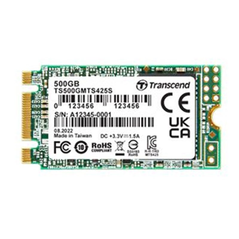 Transcend 500GB SATA III 6Gb/s M.2 2242 425S 3D NAND SSD - TS500GMTS425S