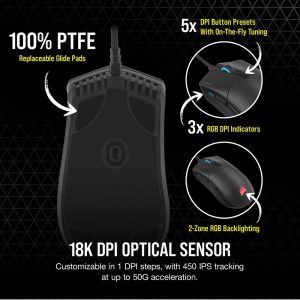 Corsair Sabre RGB PRO Champion Series Ultra Light FPS/MOBA Gaming Mouse (CH-9303111-AP)