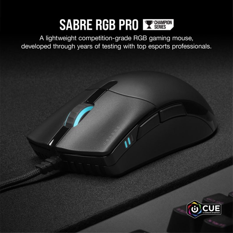 Corsair Sabre RGB PRO Champion Series Ultra Light FPS/MOBA Gaming Mouse (CH-9303111-AP)