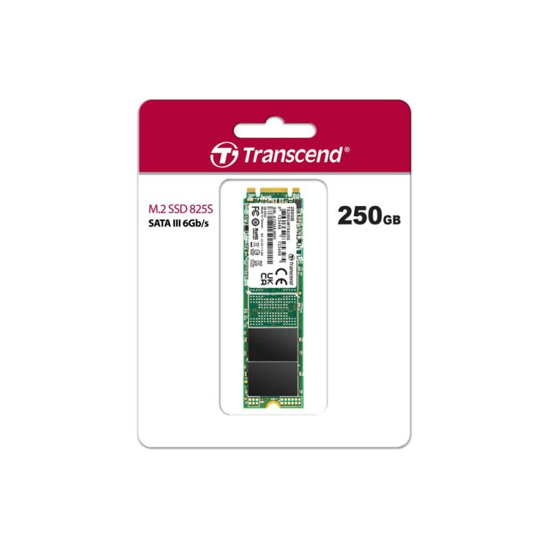 Transcend 250GB SATA III 6Gb/s 3D NAND M.2 2280 SSD - TS250GMTS825S