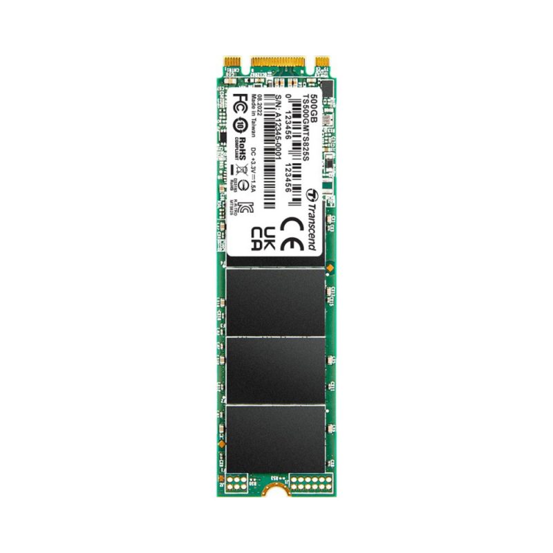 Transcend 500GB SATA III 6Gb/s 3D NAND M.2 2280 SSD - TS500GMTS825S