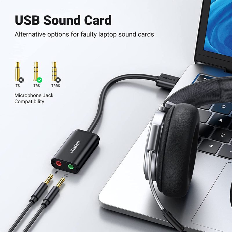 0307c93318a990ef74bf75da2c9b1619.jpeg Ugreen (US205) 30724 USB to 3.5mm External Audio Stereo Sound Adapter