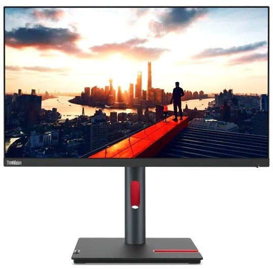 Lenovo 23.8" Thinkvision P24H-30 IPS QHD HDR10 60Hz 4ms USB-C NearEdgeless Ergonomic Monitor - 63B3GAR6WW