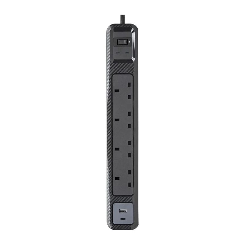 Targus SmartSurge Plus With USB-A and USB-C Ports (4 Standard Outlets And 1 USB-C Port) APS20AP