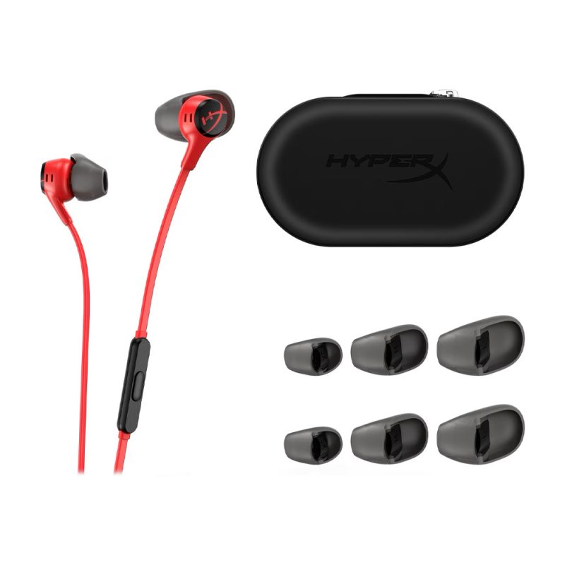 HyperX Cloud Earbuds II Gaming Headphones with Mic -Red (705L8AA)