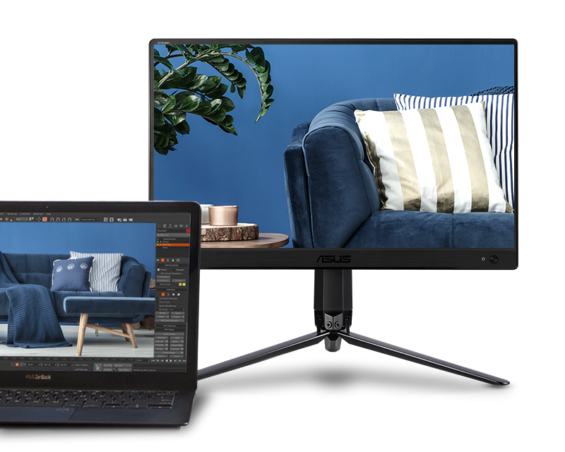 Asus 15.6" Zenscreen MB166C IPS FHD 60Hz 5ms Type C Eye Care Ultraslim Portable Monitor